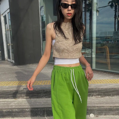 Knitted cropped vest (3c)
