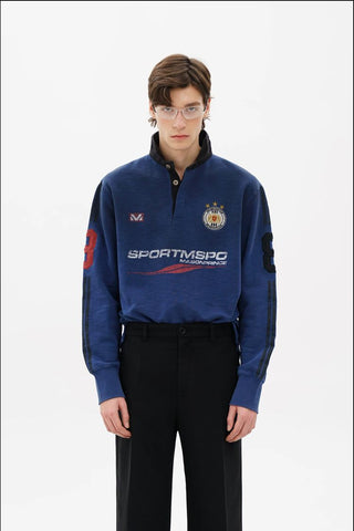 [MASONPRINCE] Sport Club Slub Cotton Knit Top