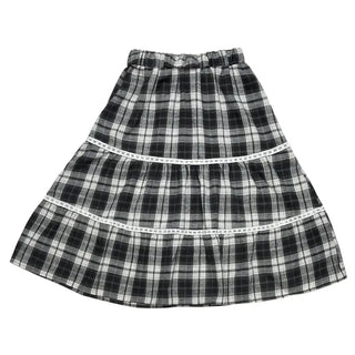 (3 colors) Checkered Mini Skirt