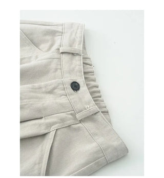 Tucked cropped pants