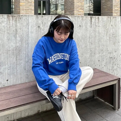 Washington Crop Sweatshirt