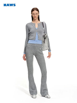 [NOTAWEAR] Lambswool Faux Two-piece  Cardigan