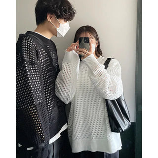 we mesh warmer round knit