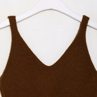 Colorful knit bustier