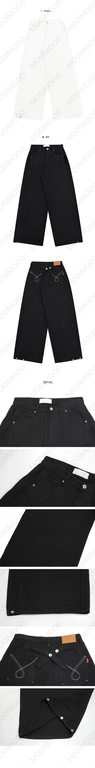 Bijou Pintuck Wide Cotton Pants - 2 Colors