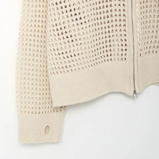 Unisex Mesh Hooded Zip-Up