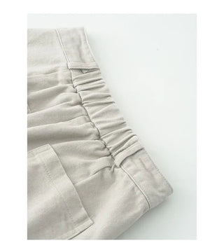 Tucked cropped pants