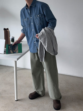 Dijon Pocket Denim Overshirt