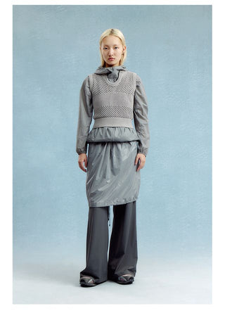 CONP Knitted mesh tight vest (gray)