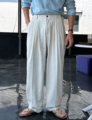 Golden Fit Linen Wide Pants (3 colors)