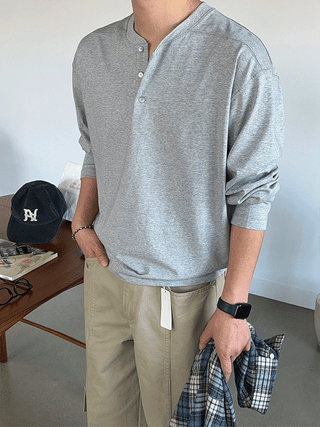 Cosmic Henley Neck Standard Fit T-shirt