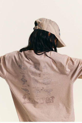 [Monterest] Mushroom Jazz Print Relaxed Tee