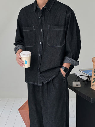 Thomas Raw Denim Shirt