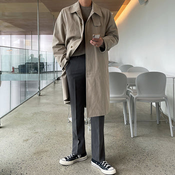 Autumn Cotton Mac Coat (2 colors)