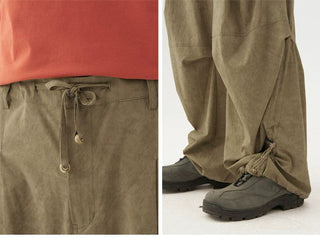 [Monterest] Washed Pleated Parachute Pants