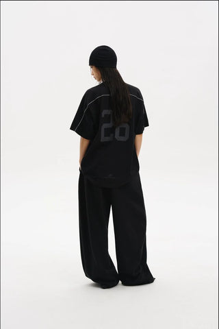 [MASONPRINCE] Pleated Wide Leg Sweat Pants