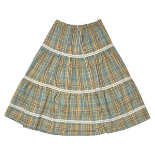 (2 colors) Checkered Mini Skirt