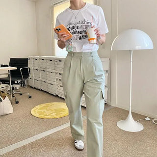 Cargo wide pants