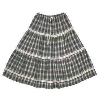(2 colors) Checkered Mini Skirt