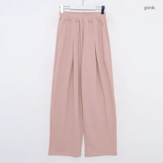 Pintuck Wide Banding Pants