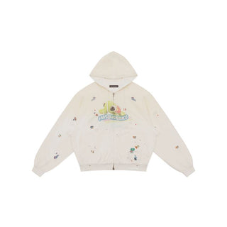 [MASONPRINCE] Cotton Hooded Vest / Zip-Up Hoodie