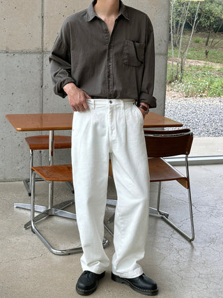 Haze Aging Fade Washed Shirt