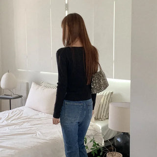 Ribbed boat neck sweater (5 colors)