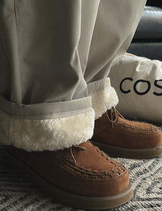 [Fleece-lined] Code Wide Elastic Pants (4 colors)
