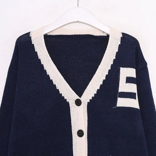 S Patch Collar Cardigan