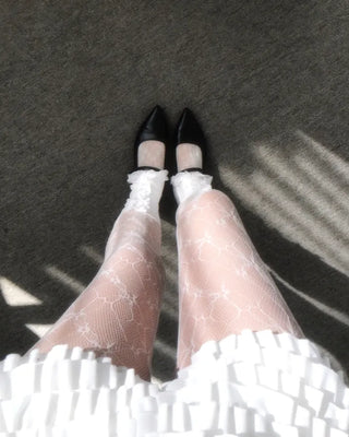 flower mesh stocking