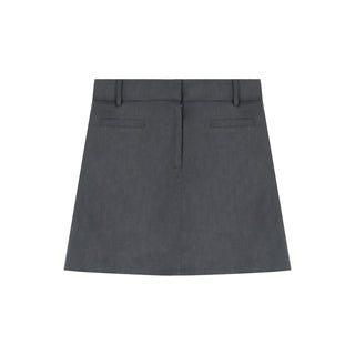 Gray Mini Skirt