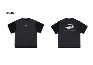 [MASONPRINCE] Cracked Print T-shirt