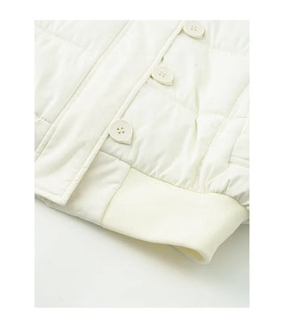 Cotton Button Short Down Jacket