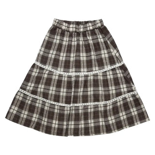 (3 colors) Checkered Mini Skirt