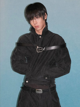 [MASONPRINCE] Washed Cotton Work Jacket & Pants Set