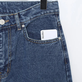 wide blue pocket pants