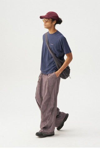 [Monterest] Washed Pleated Parachute Pants