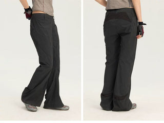 [Monterest] Water-Resistant Textured Flare Pants