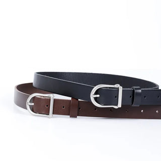 basic leather belt
