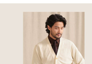 [CULTUM] V-Neck Cashmere Blend Cardigan