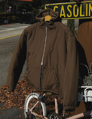 [Feature] Minimal Hooded Padded Jacket (5 colors)