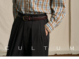 [CULTUM] Brushed Cotton Plaid Button-Down Shirt
