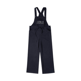 [NECY] Graphic Heart Ribbon Overalls