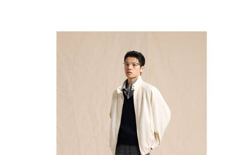 [CULTUM] Lyocell Denim Harrington Jacket