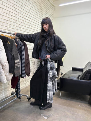 [NeverSeez] Tassel Pleated Skirt