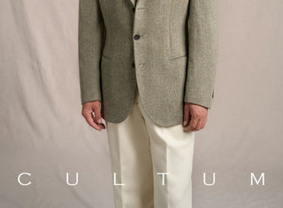 [CULTUM] Heavyweight Wool Herringbone Blazer