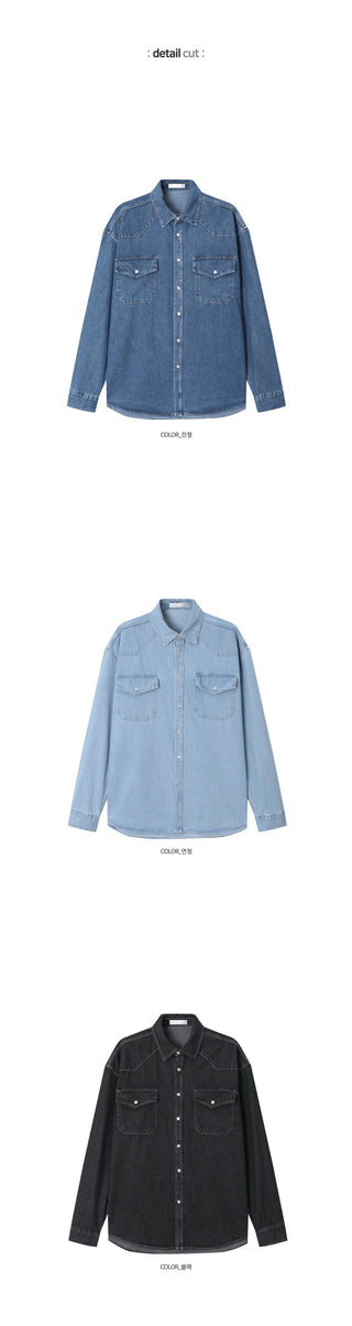 Toffee Western Denim Shirt
