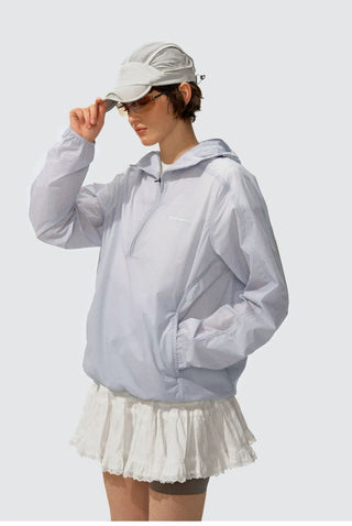 [Monterest] Packable Hooded Half-Zip Anorak