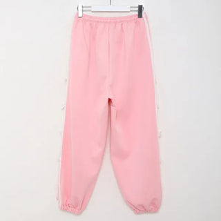 Ribbon detail jogger pants