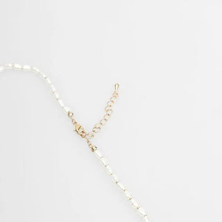 Pearl ribbon necklace